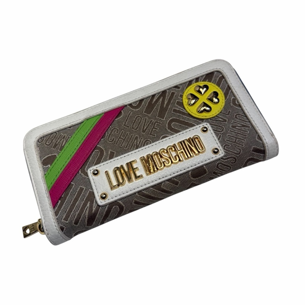 Love Moschino Full Size Wallet with Multicolour Accents